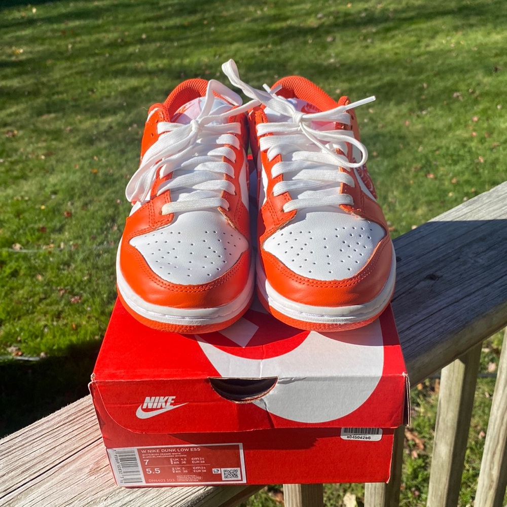 Orange dunk lows